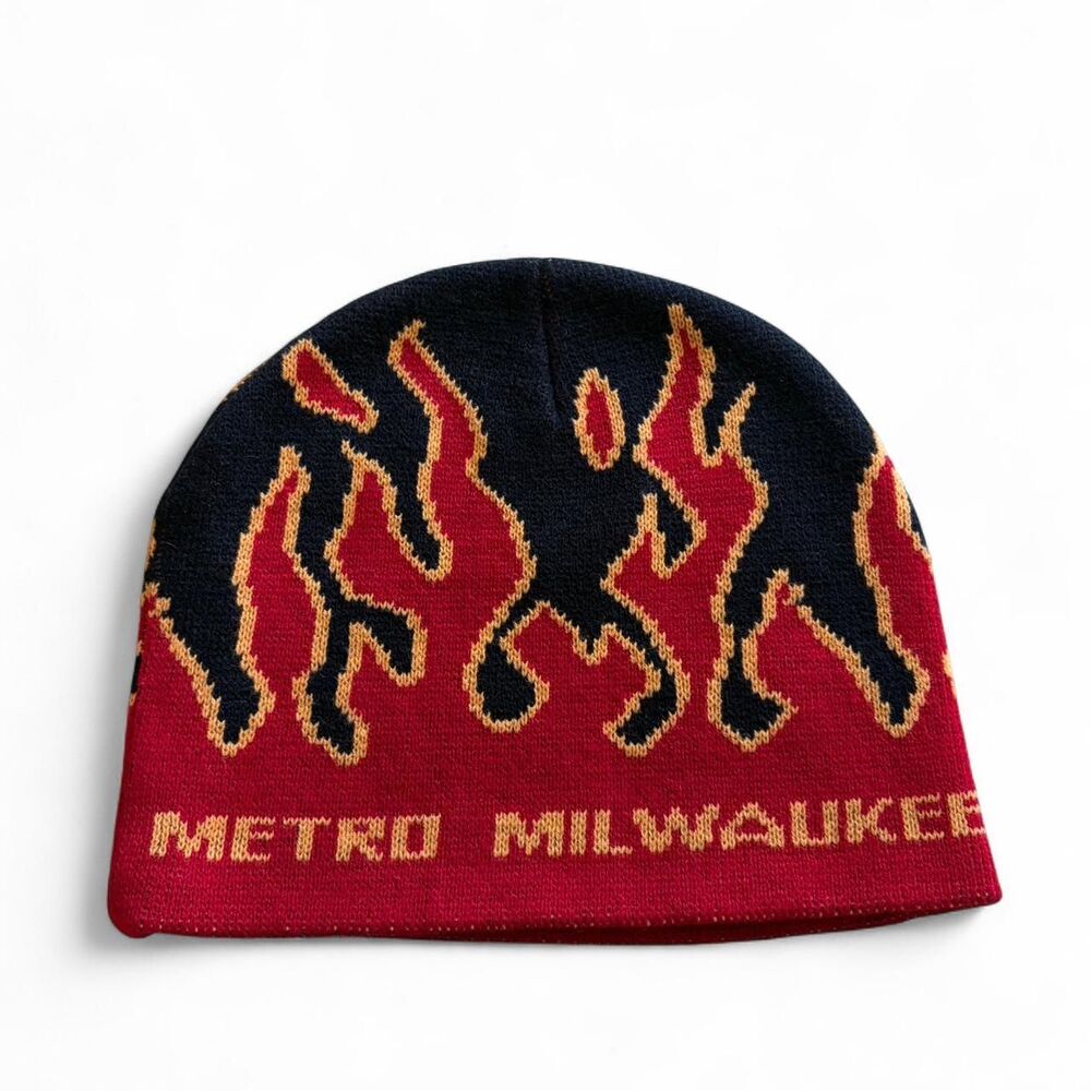 Milwaukee Beanie With Flames